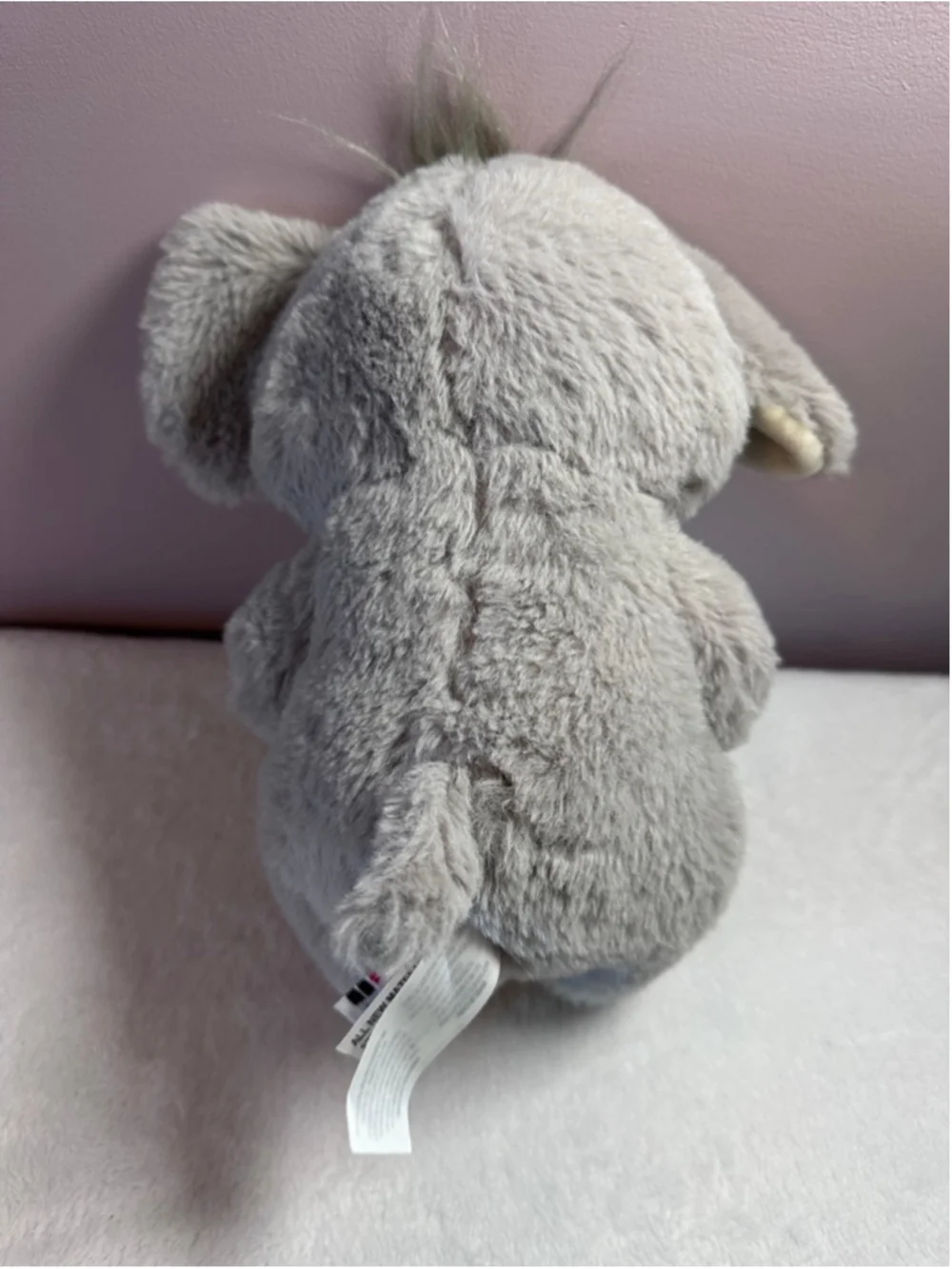 Fiesta Elephant Plush with Carrier Bag Gray Green Stuffed Animal Toy